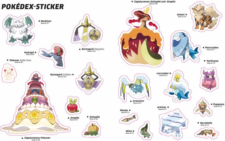 Actual product image Pokémon Galar sticker book