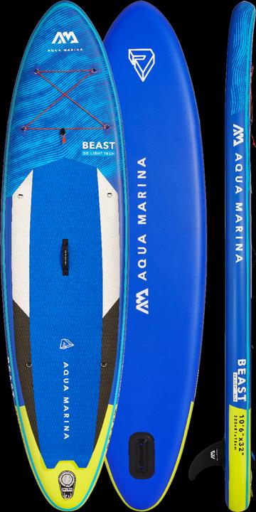 Image du produit Aqua Marina SUP Board 320x81cm avec sac à dos zippé Double Action-Pompe LIQUID AIR V1 Pagaie E (10'10")