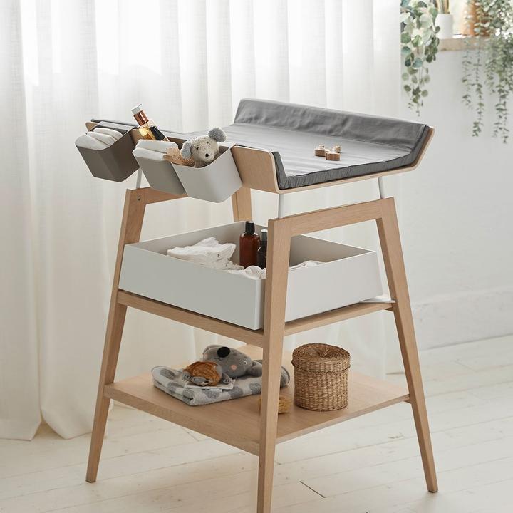 Actual product image Leander Changing Pad Cover Linea Cool Grey
