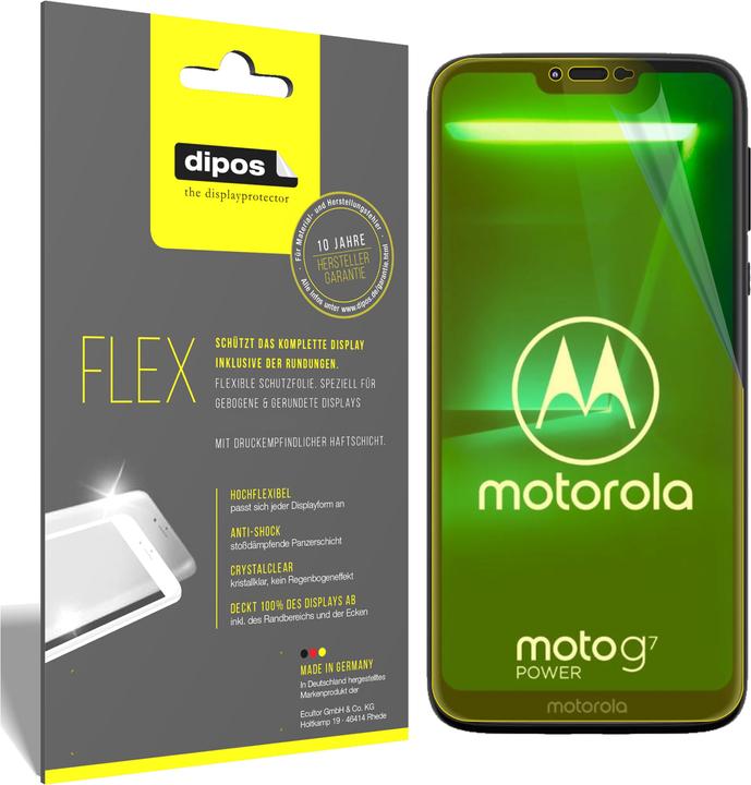 Image du produit Dipos Film de Protection d’écran Full-Cover 3D (2 pièce(s), Motorola Moto G7 Power)
