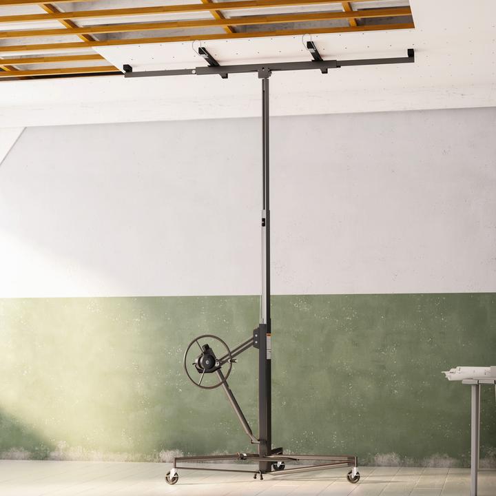 Actual product image Wiltec SET: XXL Drywall Lift & Sheetrock Lifter Panel Hoist 11FT + 6FT Extension max. 17Ft 150LBS