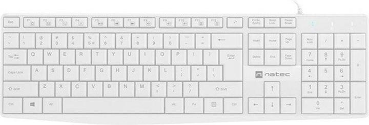 Genesis NATEC Keyboard Nautilus US slim white (Eng. Int., Cable)