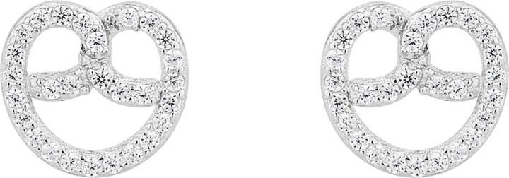 Produktbild Amor Ohrschmuck für Damen, 925 Sterling Silber, Zirkonia synth. | Brezel (Silber 925)