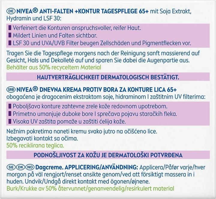 Produktbild NIVEA Anti-Falten Tag 65+ (50 ml, Tagescreme, SPF 30)