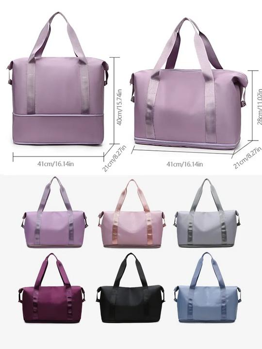 Image du produit Only-Bags.Store Sac de voyage en nylon imperméable sport gymnase fourre-tout, noir