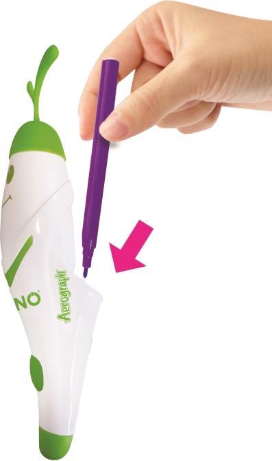 Immagine prodotto Lexibook Aerograph, il magico marcatore elettronico a spruzzo d'aria con stencil e 12 penne per acquerello (Verde-bianco, 12 x)