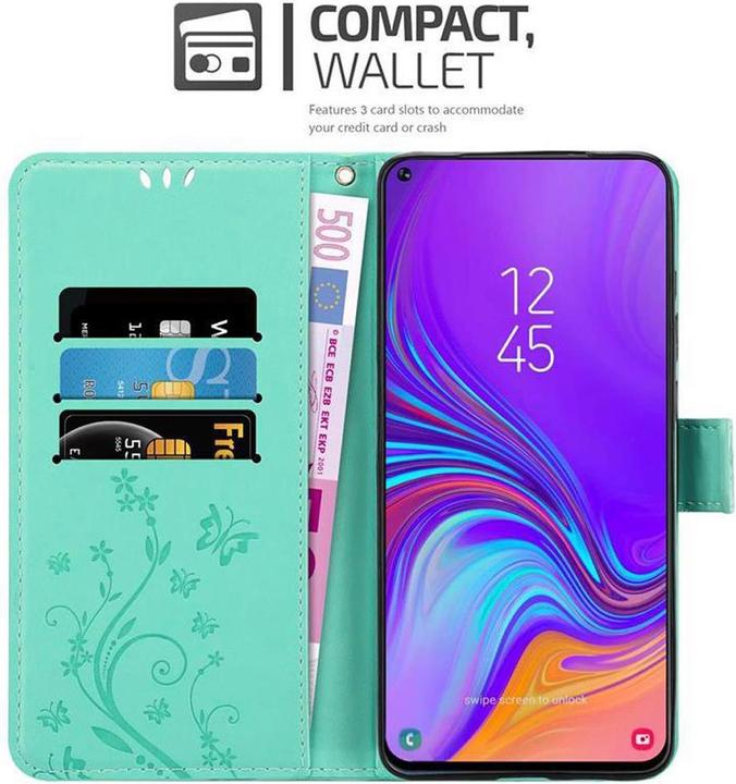 Actual product image Cadorabo Flower Book Cover (Samsung Galaxy A8s)