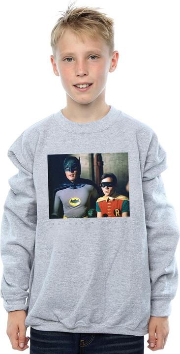 Actual product image Boys Batman TV Series Dynamic Duo Photograph Sweatshirt (152, 158)