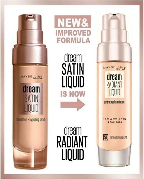 Produktbild Maybelline New York Dream Satin Liquid - 3 True Ivory - Foundation 30 ml Pumpenflasche Flüssigkeit (3 True Ivory)