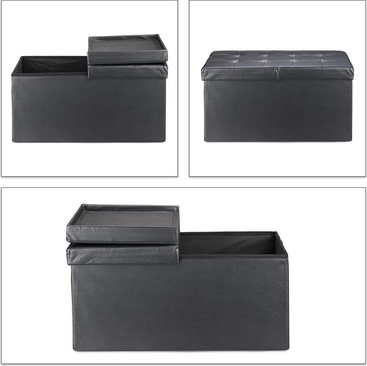 Image du produit Relaxdays Banquette, espace de rangement (75 cm)