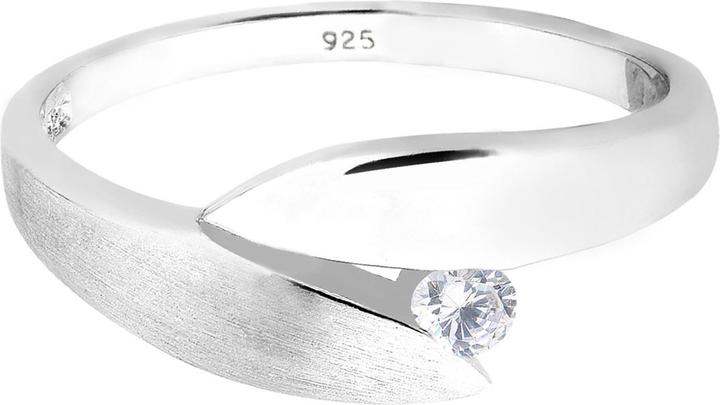 Produktbild Elli Solitär Wickeloptik Zirkonia Kristall (56, 925 Silber)