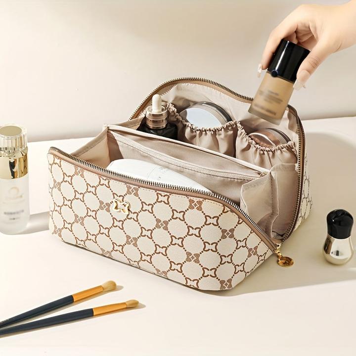 Produktbild Only-Bags.Store Reise-Makeup-Tasche mit mehreren Fächern, tragbare und geräumige Kosmetische Aufbewahrungstasche