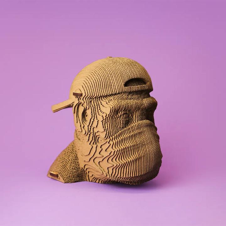 Produktbild Cartonic Affe ""Speak No Evil"" - 3D Modell aus Karton