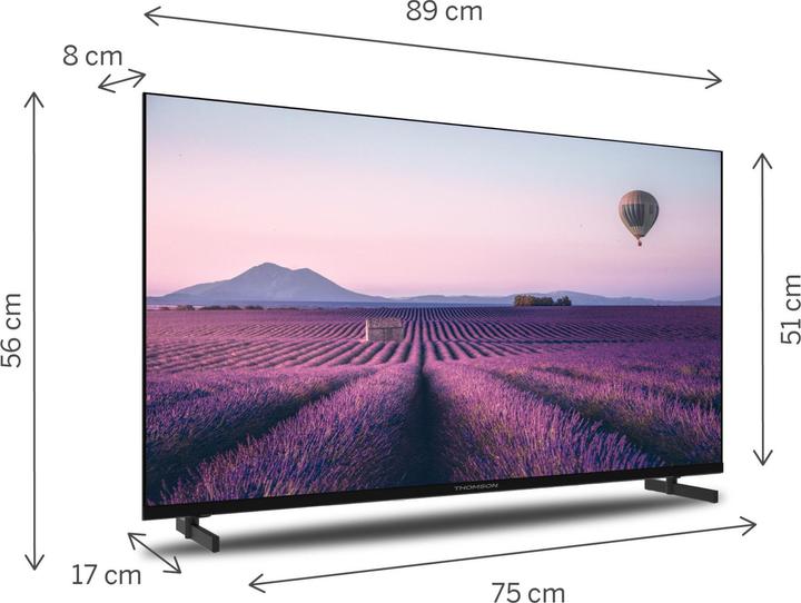 Produktbild Thomson 43UA5S13 TV 109,2 cm (43') 4K Ultra HD Smart TV Wi-Fi Schwarz (40", LED, Full HD)