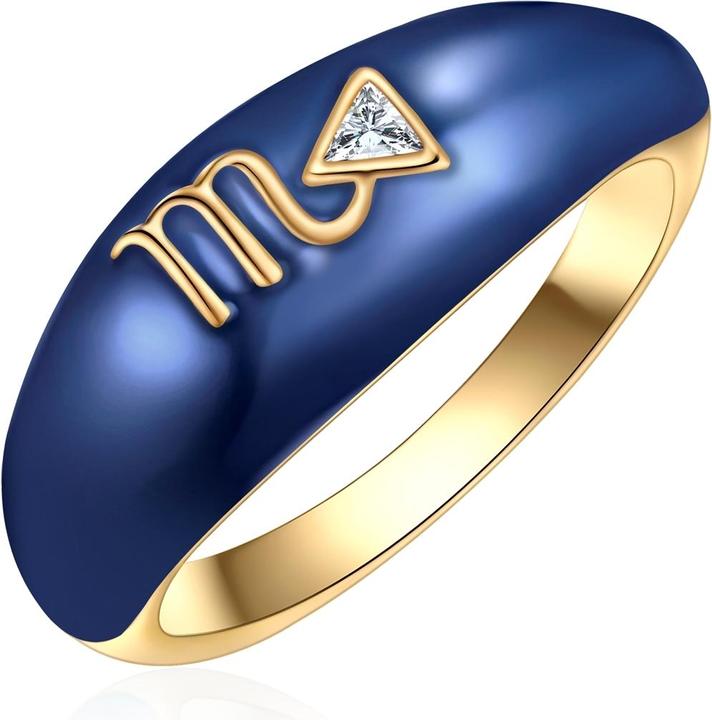 Immagine prodotto Glanzstücke München Anello da donna segno zodiacale Scorpione - 35976 (58, 925 Argento)