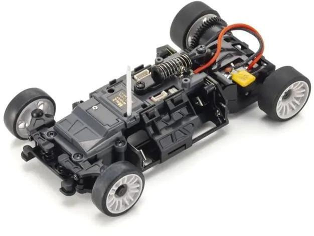 Immagine prodotto Kyosho Mini-Z MR-03 Corvette C8-R 1:28, Gun Metal/Bianco, ARTR (ARR Quasi lettura a corredo)