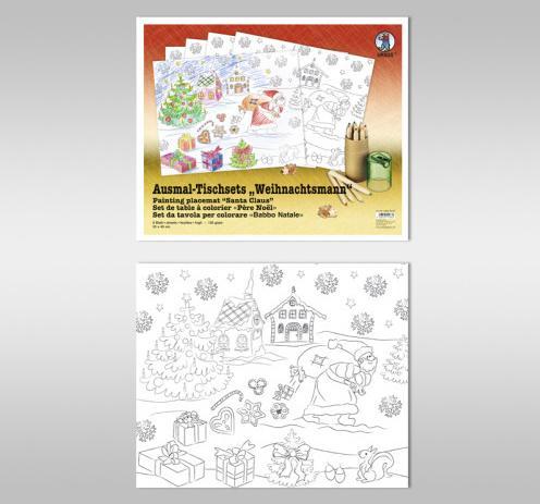 Actual product image Ursus Santa Claus coloring placemat (1 x, 40 x 33 cm)