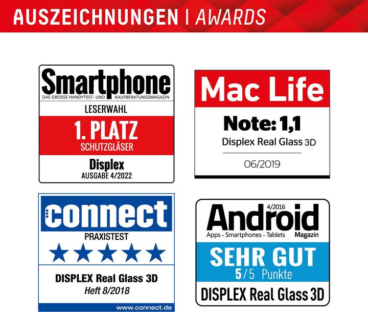 Productafbeelding Displex Real Glass, Full Cover Panzerglas (1 Stuk, Samsung Galaxy A35, Samsung Galaxy A55)