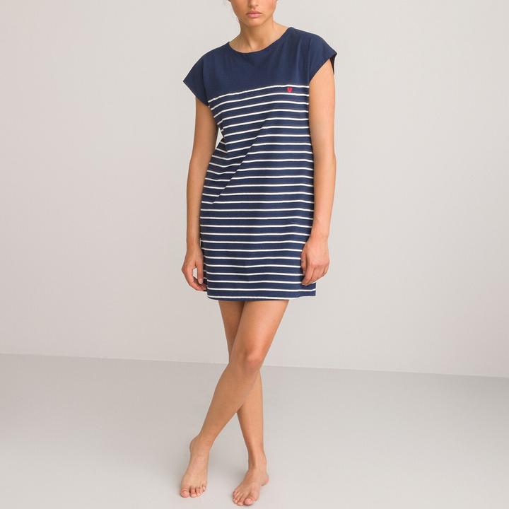 Produktbild La Redoute Collections Gestreiftes Nachthemd (42)