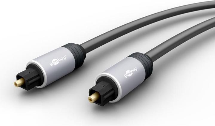 Image du produit Goobay Câble Toslink avec fiches métalliques (0.75 m, Haut de gamme, Optique)