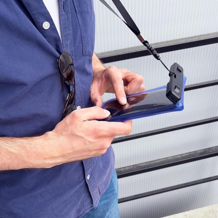 Produktbild Hurtel Wasserdichte Tasche Handytasche für Schwimmbad transparent (Smartphones bis 6.5 Zoll)