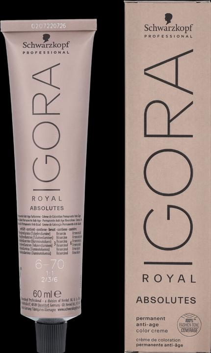 Immagine prodotto Schwarzkopf Professional Igora Royal Absolutes Age Blend Età Reale Assoluti (6-70 Biondo scuro rame naturale)