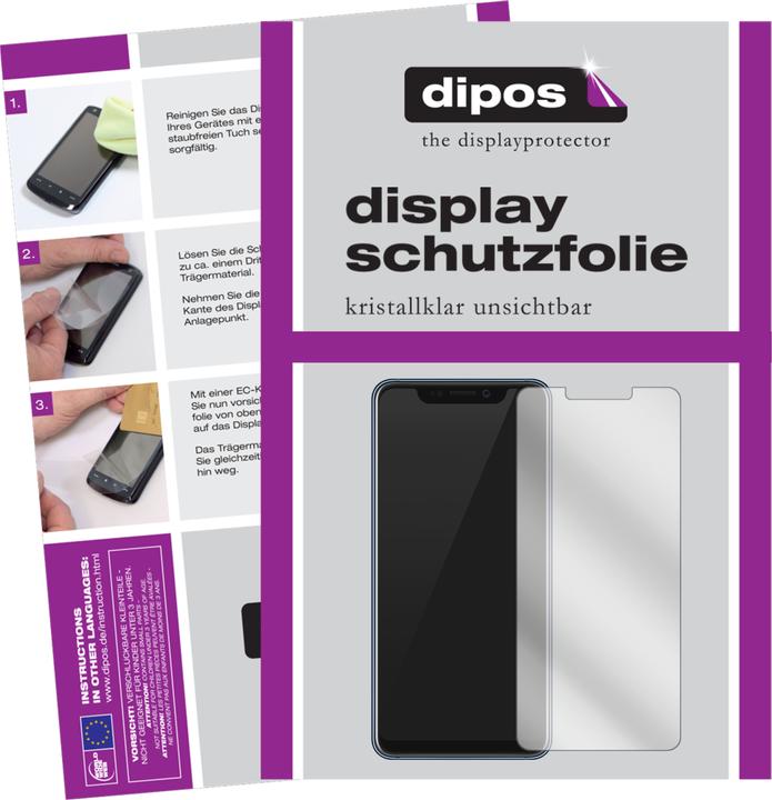 Produktbild Dipos Displayschutzfolie Crystalclear (2 Stück, ZTE Axon 9 Pro)