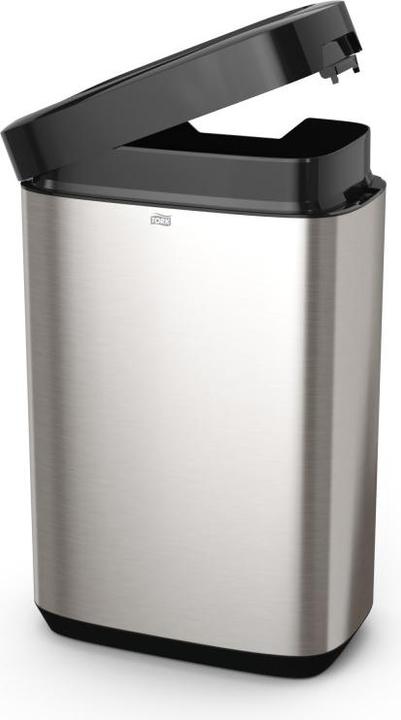 Actual product image Tork Waste bin B1 39.5x61.4x25.3 cm (WxHxD) 50l metal/plastic stainless steel 1 sorting compartment (50 l)