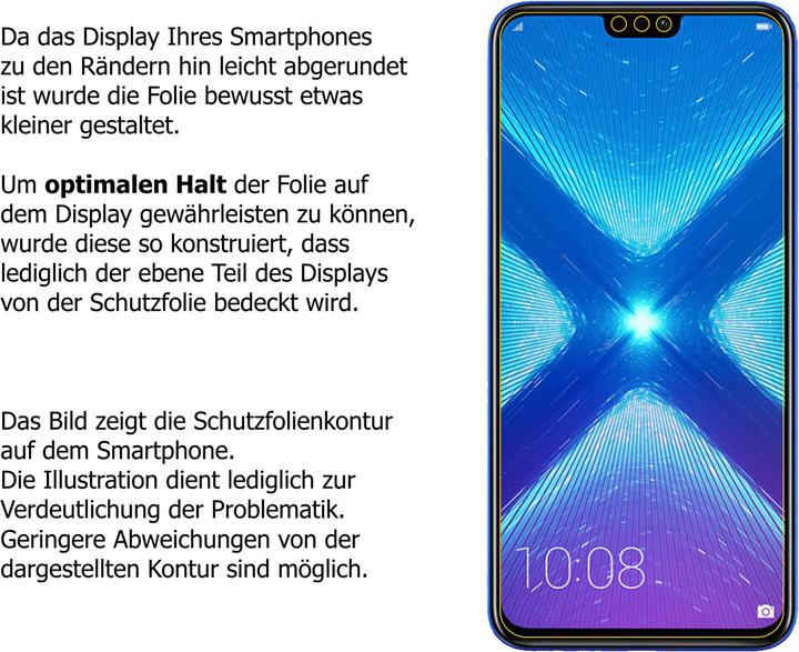Produktbild Dipos Displayschutzfolie Antireflex (4 Stück, Honor 8X)