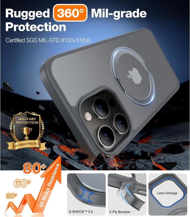 Actual product image Torras UPRO Ostand Pro iPhone 15 Pro Max (Apple iPhone 15 Pro Max)
