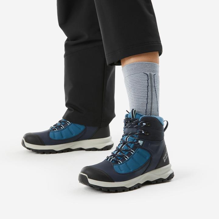 Actual product image Quechua Hiking socks ladies/men warm half high - SH500 Mountain 2 pairs (43, 46)