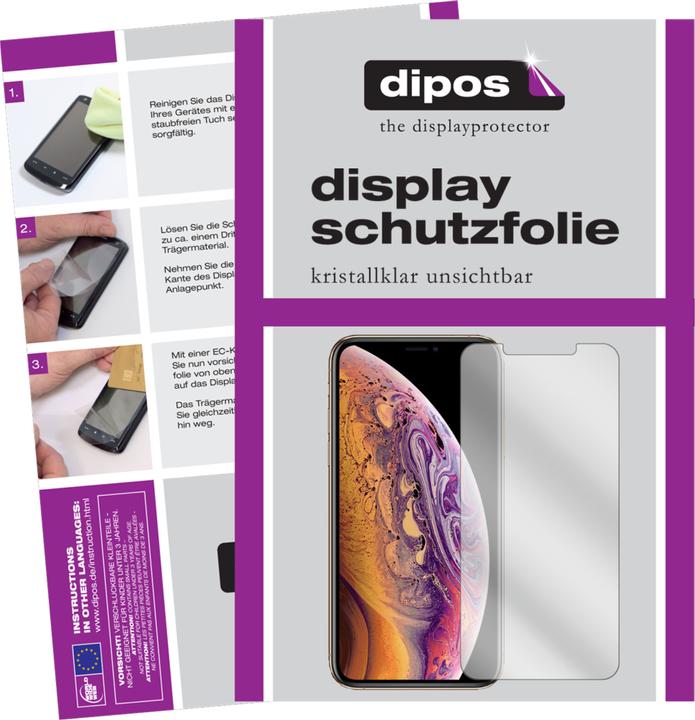 Actual product image Dipos Screen Protector Crystalclear (1 Piece, Apple iPhone XS)