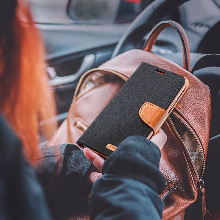 Produktbild OEM Rückwandabdeckung CANVAS Book Case für SAMSUNG A54 5G schwarz (Samsung Galaxy A54 5G)
