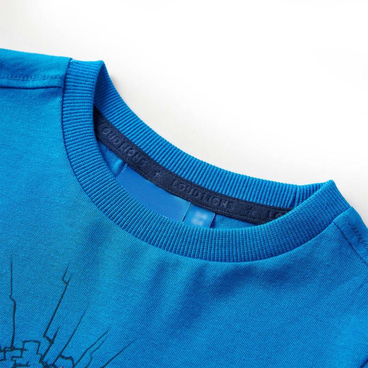 Produktbild VidaXL Kinder-Langarmshirt Kobaltblau 92,Material: 100 (92)
