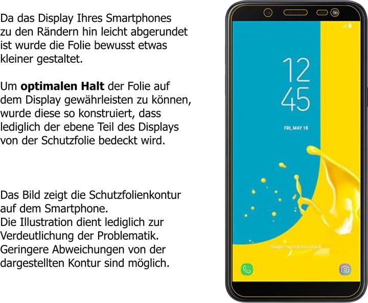 Produktbild Dipos Displayschutzfolie Antireflex (2 Stück, Samsung Galaxy J6 (2018))