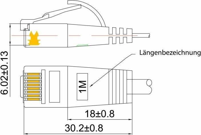 Immagine prodotto Wirewin Cavo di rete (U/FTP, CAT6, 0.15 m)