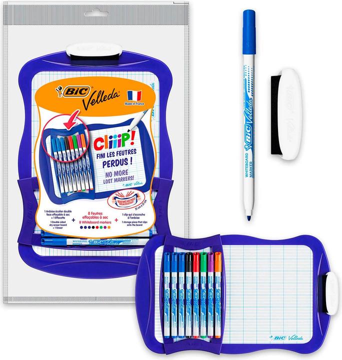 Actual product image Bic Velleda Whiteboard met 8 Markers