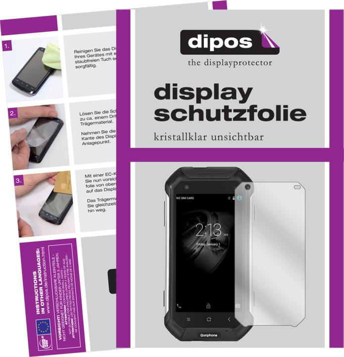 Image du produit Dipos Film de Protection d’écran Crystalclear (2 pièce(s), Guophone V19)