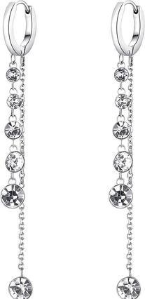 Actual product image Brosway Glittering long earrings with Symphonia BYM87 crystals