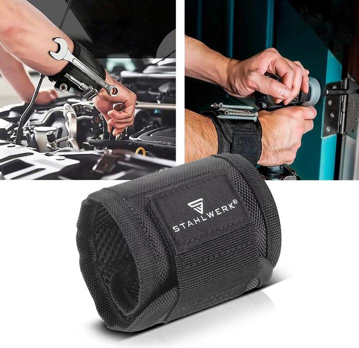 Produktbild Stahlwerk Magnet-Armband für Heim-Handwerker mit Klettverschluss zur Befestigung