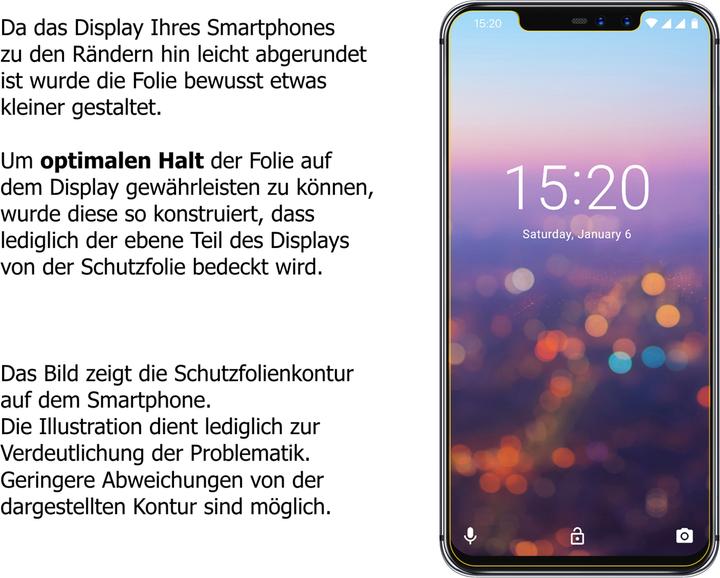 Produktbild Dipos Displayschutzfolie Antireflex (2 Stück, Umidigi Z2 Pro)