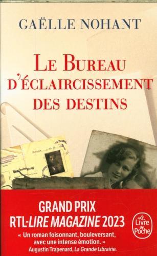 Actual product image Le bureau d'éclaircissement destins (French, Gaëlle Nohant, 2024)