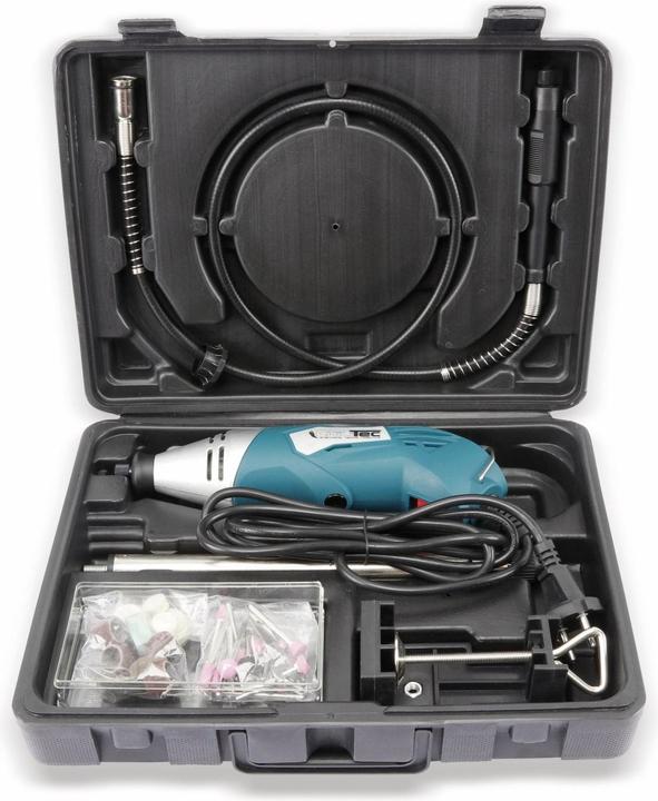 Produktbild Chilitec Mini-Bohrmaschine "DRILL-FLEX, 40-teilig, mit biegsamer Welle (Netzbetrieb)