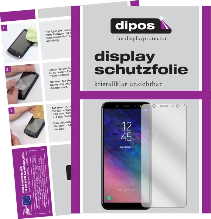Actual product image Dipos Screen Protector Crystalclear (2 Piece, Samsung Galaxy A6)