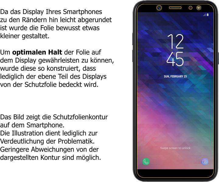 Actual product image Dipos Screen Protector Crystalclear (2 Piece, Samsung Galaxy A6)