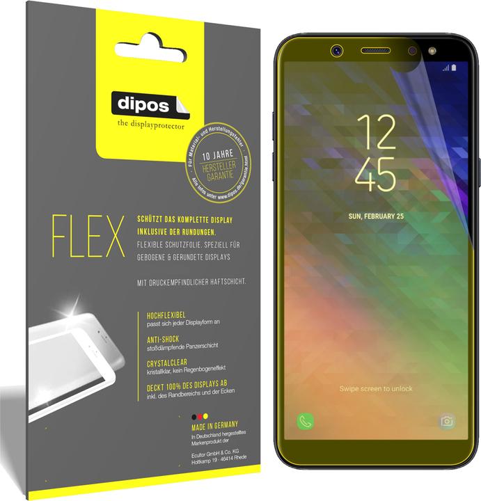 Immagine prodotto Dipos Pellicola Protettiva Full-Cover 3D (3 Pezzo/i, Samsung Galaxy A6+)