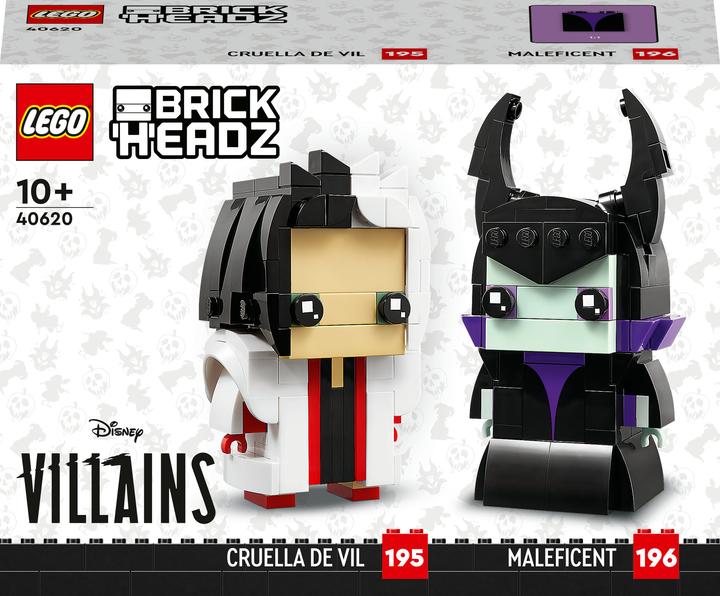 Produktbild LEGO Cruella und Maleficent (40620, LEGO Brickheadz)