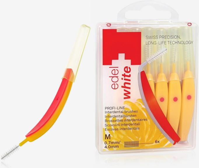 Produktbild Edel + White Interdentalbürsten M 0.7mm 6 Stk. (6 x, 0.70 mm)