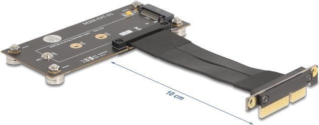 Actual product image Delock Adapter PCIe 3.0 x4 Stecker 90° gewinkelt zu M.2 Key