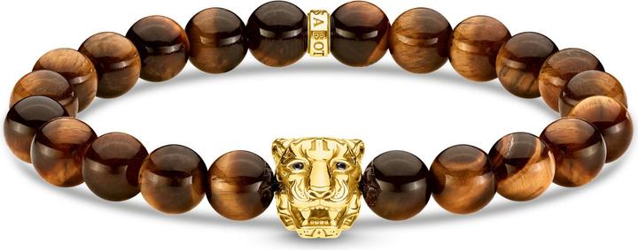Thomas Sabo Armband Tiger Gold (18 cm, 750 Gelbgold Vergoldung, 925 Sterlingsilber)
